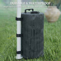 Outsunny Set of 4 Black Gazebo Water Weights Bags - Size: 35.2 x 20 x 20cm - Wilko - thumbnail 3