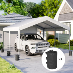 Outsunny Set of 4 Black Gazebo Water Weights Bags - Size: 35.2 x 20 x 20cm - Wilko - thumbnail 4