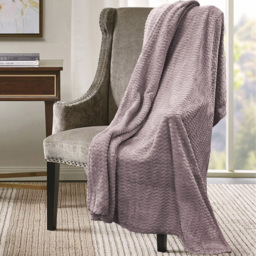 Velosso Mauve Moda Plush Throw 127 x 152cm - Size: 127 x 152 x 1cm - Wilko - thumbnail 3