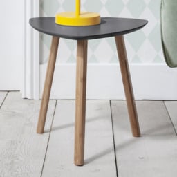 Noa and Nani Malme Storm Grey and Natural Pine Small Side Table - Size: 80 x 120 x 40cm - Wilko