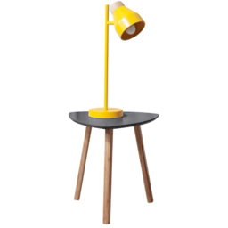 Noa and Nani Malme Storm Grey and Natural Pine Small Side Table - Size: 80 x 120 x 40cm - Wilko - thumbnail 3
