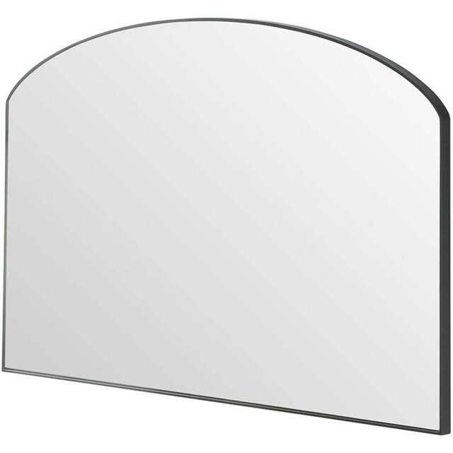 Yearn Modesty Black Curved Mirror 49 x 71cm - Wilko - image 1