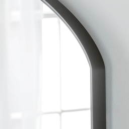 Yearn Modesty Black Curved Mirror 49 x 71cm - Wilko - thumbnail 3