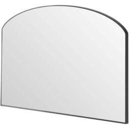 Yearn Modesty Black Curved Mirror 49 x 71cm - Wilko - thumbnail 1