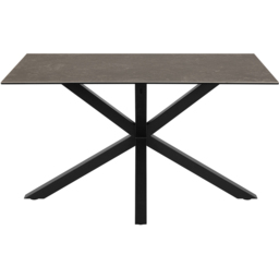 Florence Heaven 4 Seater Ceramic Top Dining Table Black - Size: 75.5 x 135 x 80cm - Multi - Furniture To Go - Wilko - thumbnail 4