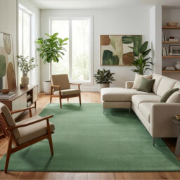 Milano Plain Rug Sage 230cm - Wilko - thumbnail 4