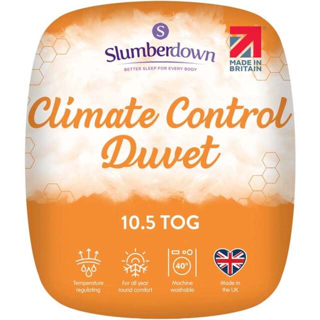 Slumberdown Single White Climate Control Duvet 10.5 Tog - Wilko - image 1
