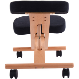 Costway Black Wooden Orthopaedic Kneeling Stool - Size: 68.6 x 43.2 x 15.24cm - Wilko - thumbnail 4