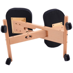 Costway Black Wooden Orthopaedic Kneeling Stool - Size: 68.6 x 43.2 x 15.24cm - Wilko - thumbnail 5