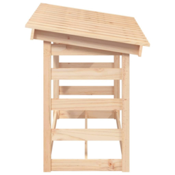 vidaXL Natural Pine Wood Firewood Log Holder 78 x 108 x 64.5cm - n/a - Wilko - thumbnail 6