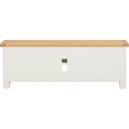 Seconique Windsor 2 Door 2 Shelf Ivory and Oak Straight TV Unit - Size: 50.5 x 140 x 37cm - Ivory/Oak - Wilko - thumbnail 6