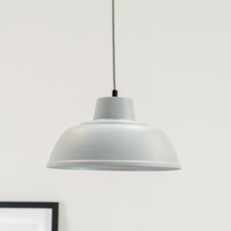 ValueLights Morris Stone Grey Metal Drop Hanging LED Pendant Light - Size: 116 x 30 x 30cm - Wilko - thumbnail 5