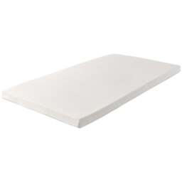 Starlight Beds European Single Memory Foam Mattress Topper with Elastic Straps 1 inch - White - Wilko - thumbnail 1