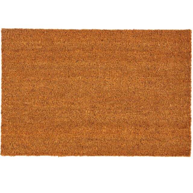 Esselle Home Astley Natural Coir Doormat 40 x 60cm - Brown - Wilko - image 1