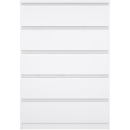 Florence 5 Drawer White High Gloss Chest of Drawers - Furniture to Go - Wilko - thumbnail 4