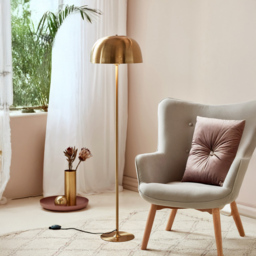 Nordlux Cera Brass Floor Lamp - Size: 140 x 36 x 140cm - Gold - Wilko - thumbnail 3