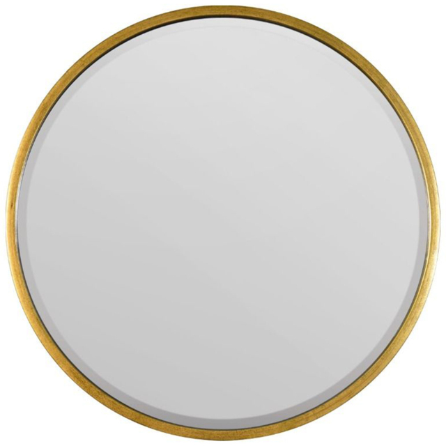 Rowan Gold Round Wall Mirror 79 x 79cm - MirrorOutlet - Wilko - image 1