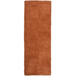 Homemaker Terracotta Snug Plain Shaggy Rug 80 x 150cm - Orange - Wilko