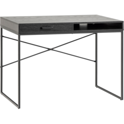 Florence Seaford Single Drawer Single Cube Ash Black Office Desk - Furniture To Go - Wilko - thumbnail 3
