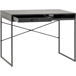 Florence Seaford Single Drawer Single Cube Ash Black Office Desk - Furniture To Go - Wilko - thumbnail 6