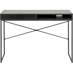 Florence Seaford Single Drawer Single Cube Ash Black Office Desk - Furniture To Go - Wilko - thumbnail 4