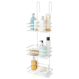House of Home White 3-Tier Shower Caddy - Size: 79 x 16 x 12cm - Wilko - thumbnail 4