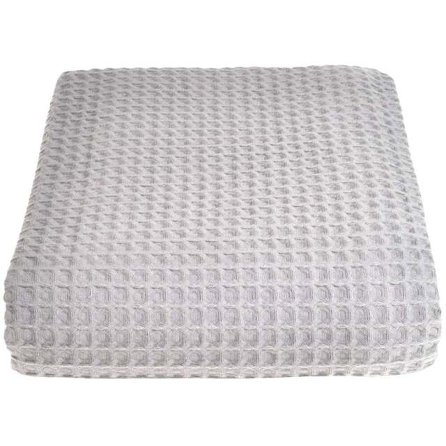 Allure Home Fashions Hotel Dove Grey Waffle Throw Blanket 175 x 225cm - Wilko - image 1