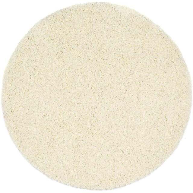 My Rug Ivory Round Rug 100cm - Size: 100 x 100 x 2cm - Cream - Wilko - image 1