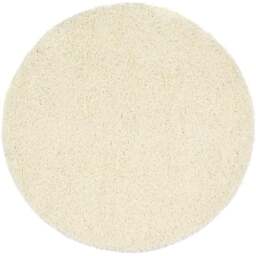 My Rug Ivory Round Rug 100cm - Size: 100 x 100 x 2cm - Cream - Wilko