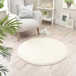 My Rug Ivory Round Rug 100cm - Size: 100 x 100 x 2cm - Cream - Wilko - thumbnail 3