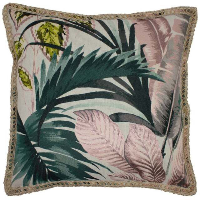 furn. Amazonia Pink Tropical Cushion - Size: 50 x 50cm - Wilko - image 1