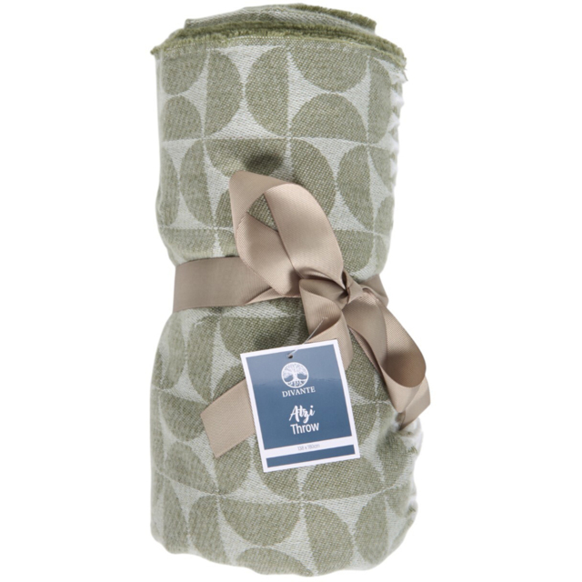 Atzi Geometric Throw - Green - Wilko - image 1
