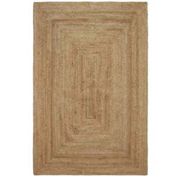 tectake Glim Jute Woven Rug 230 x 160 x 0.5cm - Size: 0.5 x 160 x 230cm - Brown - Wilko - thumbnail 1