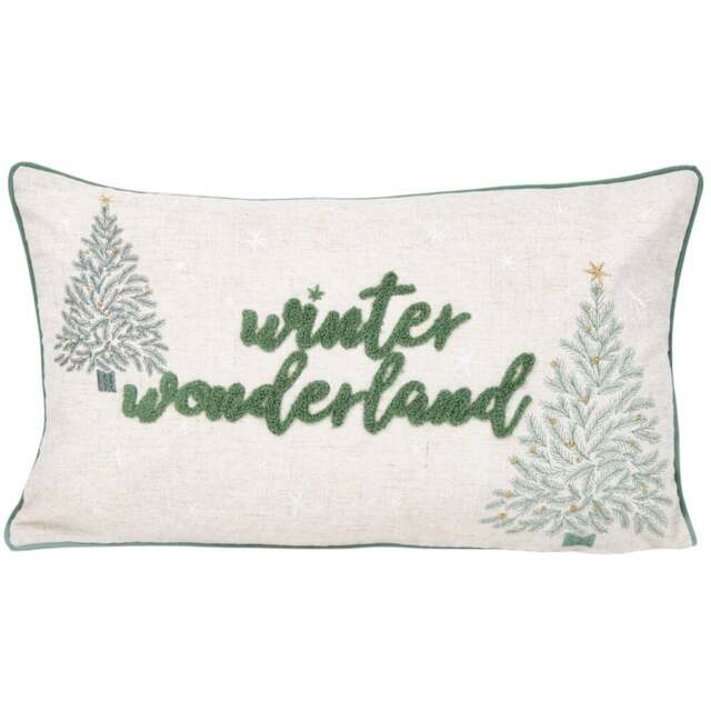 Winter Wonderland Cushion - Natural - Wilko - image 1