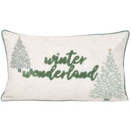 Winter Wonderland Cushion - Natural - Wilko - thumbnail 1