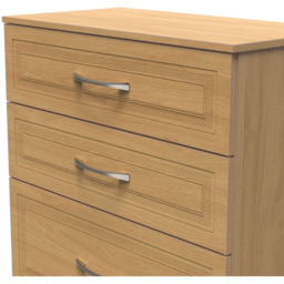 Crowndale Dorset 4 Drawer Modern Oak Chest of Drawers Ready Assembled - Wood - Wilko - thumbnail 5