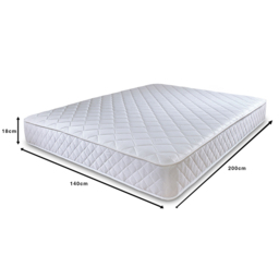 Extreme Comfort Cooltouch European Double Diamond White Foam Free Open Coil Spring Mattress - eXtreme comfort ltd - Wilko - thumbnail 5