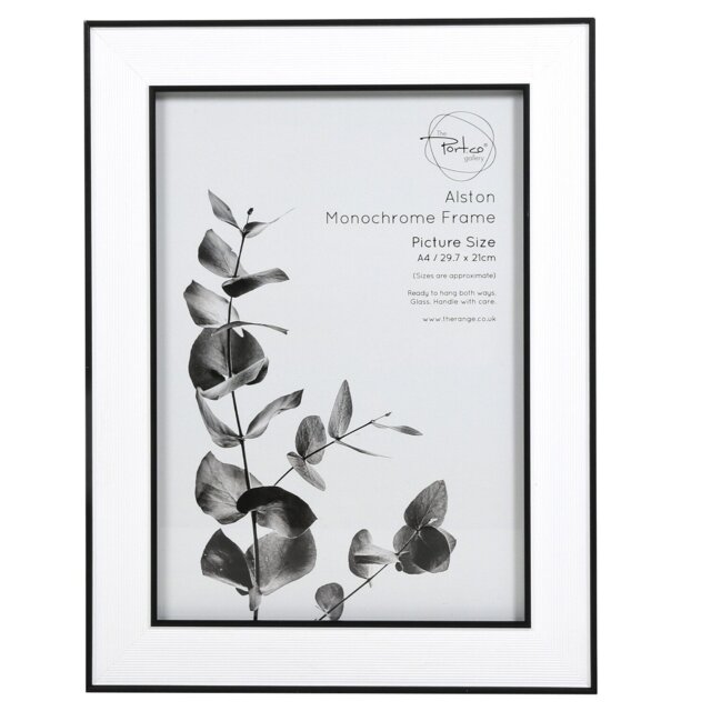 The Port. Co Gallery Alston Monochrome Photo Frame A4 - Multi - Wilko - image 1