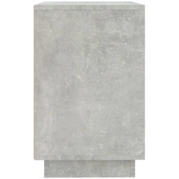 vidaXL 2 Door 2 Shelf Concrete Grey Wooden Sideboard - Size: 60 x 102 x 35cm - Wilko - thumbnail 7