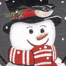 Noel Square Snowman Birdhouse Grey Cushion 43 x 43cm - Size: 43 x 43 x 5cm - Wilko - thumbnail 4