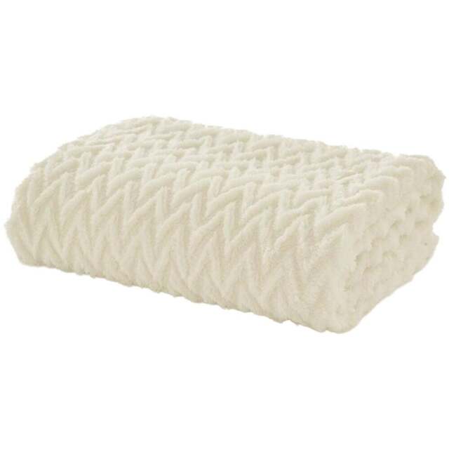 Deyongs Tadcaster Cream Throw 140 x 180cm - Wilko - image 1