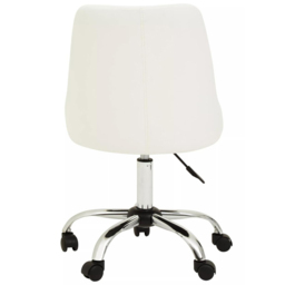 Interiors by Premier Brent Off White Swivel Home Office Chair - Size: 50 x 56 x 93cm - Multi - Wilko - thumbnail 7