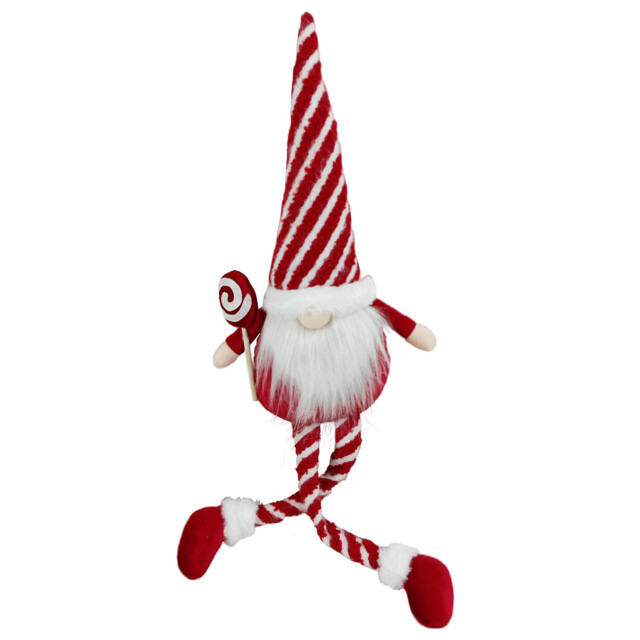 Candy Cane Sitting Gonk Red and White - Candy Cane Lane - Wilko - image 1