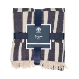 Grayson Woven Throw Navy - Divante - Wilko - thumbnail 1