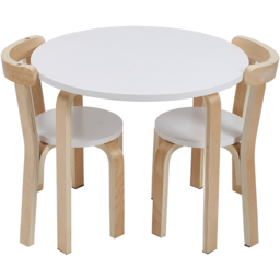 Living and Home 2 Seater Toddler Play Table and Chair Set - Size: 52.0 cm x 60.0 cm x 60.0 cmcm - White - Wilko - thumbnail 3