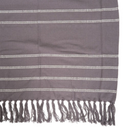 Eleni Tassel Throw Charcoal - Divante - Wilko - thumbnail 5