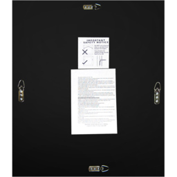Single Bevelled Venetian Mirror 68 x 58cm - Black - MirrorOutlet - Wilko - thumbnail 6
