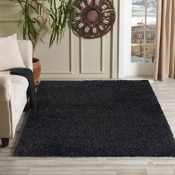 Desire Rugs Oxford Anthracite Plain Shaggy Rug 160 x 230cm - Wilko - thumbnail 3