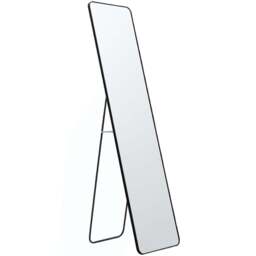 Living and Home Black Frame Full Length Standing Mirror 47 x 157cm - Size: 157 x 47cm - Wilko