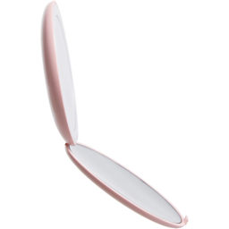 Living and Home Double Sided LED Vanity Mirror - Size: 1 x 9 x 9cm - Pink - Wilko - thumbnail 7